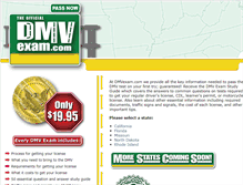 Tablet Screenshot of dmvexam.com